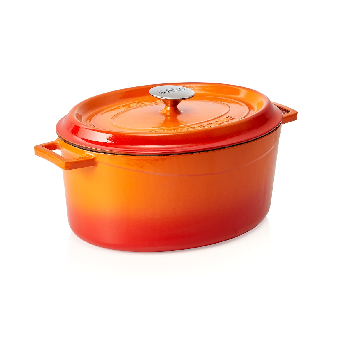Gietijzeren braadpan 320 x 250 x 140mm - oranje - WAS Duitsland