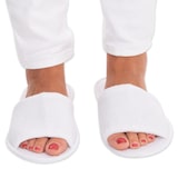 thumbnail of Slipper Dots offen Weiss Einheitsgröße 29,5 cm lang 10 Paar Sohle mit Noppen
