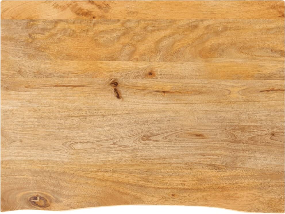 vidaXL Tischplatte mit Baumkante 80x60x2,5 cm Massivholz Mango
