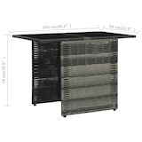 thumbnail of vidaXL 3-tlg. Bistro-Set mit Auflagen Poly Rattan Grau