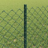 thumbnail of vidaXL Kettinglinkomheining met paal 10 x 0,6 m (B x H)