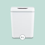 thumbnail of Relaxdays Mülleimer Bad, mit Sensor, 9 Liter, elektrischer Deckel, Müllbeutelhalter, Badezimmereimer, Kunststoff, weiß