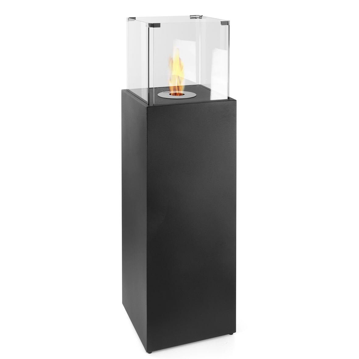 Moritz Ethanol Kamin I großer Standkamin I  121 x 35 x 35 cm I Säule I 1 Liter Brenner I Bioethanol Kamin I Bio Ethanol Kaminofen Indoor Outdoor