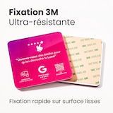 thumbnail of Plaque avis Google NFC connectée avec QR code Viewup - 10x10cm - Acrylique rigide - Rose