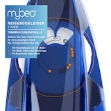 thumbnail of MyBeo Reisebügeleisen, klappbar, 1100 W, Edelstahlsohle, Dampfstoß, Dual-Voltage