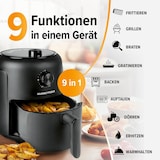 thumbnail of GOURMETmaxx Heißluftfritteuse mit 2,3 l & 1000 Watt - inkl. Timer & 8 Funktionen