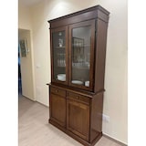 thumbnail of shopinnovativo -Cristalleria color noce con 4 ante e 2 cassetti in stile classico legno e mdf con rifinitura in noce lucido 105x42x205 H