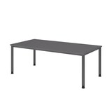 thumbnail of Hammerbacher-Schreibtisch 4Fuß-rd.200x100cm Graphit/Graphi-VHS2E/G/G