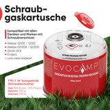 thumbnail of EVOCAMP 8x Propan Butan Gaskartusche 300g - Schraubkartusche passend für Weber Q100/1200