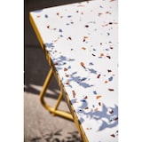 thumbnail of METRO Professional Set de terrasse HONEY, 3 pièces, acier/polyester, 2 fauteuils, 1 table,  or/jaune