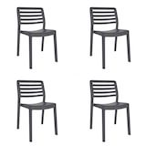 thumbnail of garbar WIND Set 4 Silla Interior, Exterior Gris Oscuro