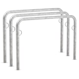 thumbnail of Fahrrad Anlehnbügel Trust 30 | 3er Pack | Fahrradständer für 2 Fahrräder zum Einbetonieren| 1250mm | mit Ringösen