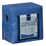 thumbnail of METRO Professional 50 serviettes microgaufrée 25x25 - Bleu
