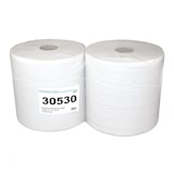 thumbnail of Putztuchrolle Brod 1000, weiß, 100 % Recycling, 2-lagig, ca. 29x36.5 cm, perforiert, 915 Blatt, 2 Rollen im Folienpack