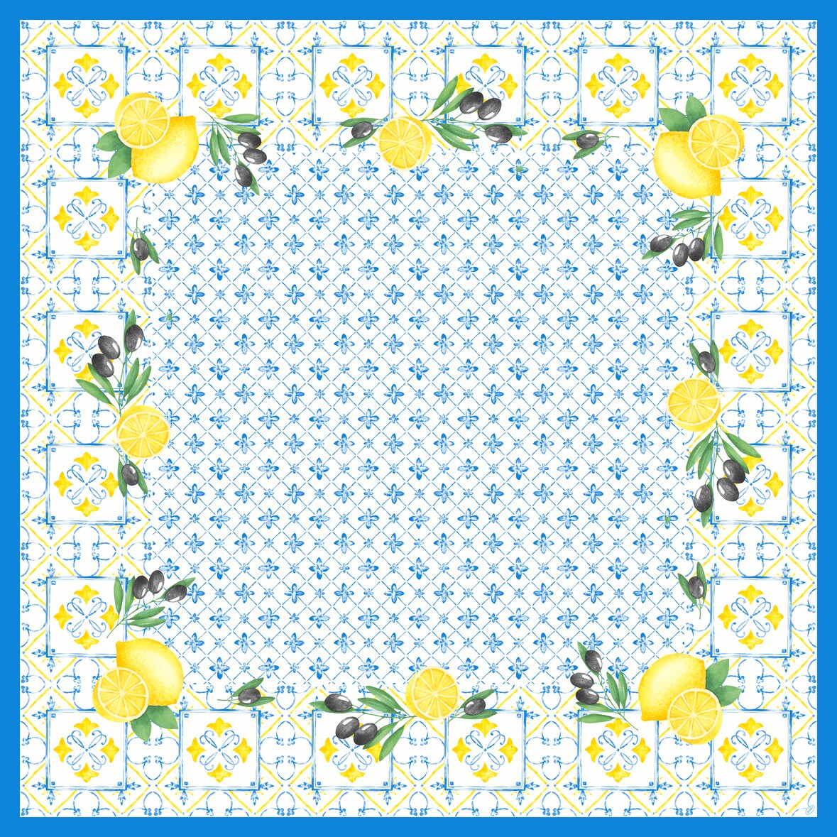 Duni Dunicel® Mitteldecken 84 x 84 cm Mediterrian, 100 Stk/Krt (5 x 20 Stk)