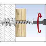 thumbnail of FISCHER GKS  GKS Gipskartondübel Kunststoff mit Spanplattenschraube 4,5 x 35,