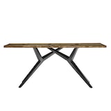 thumbnail of SIT Möbel Esstisch 200 x 100 cm | 40 mm Platte Altholz bunt lackiert | Metallgestell schwarz | B 200 x T 100 x H 73 cm | 15553-11 | Serie TABLES & CO