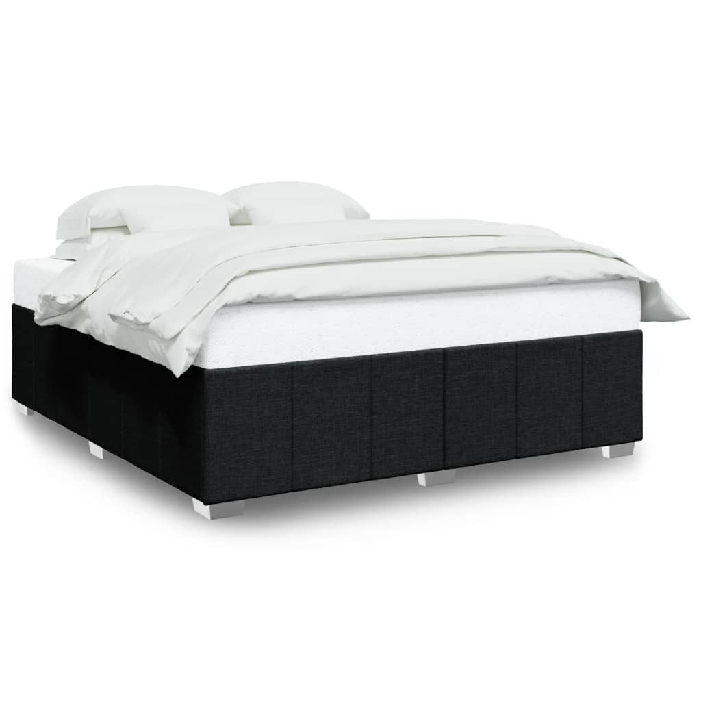 vidaXL Bettgestell ohne Matratze Schwarz 180x200 cm Stoff