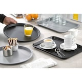 thumbnail of Serviertablett "OHIO", aus Kunststoff, Schwarz, rechteckig, Maße: ca. 41,5 x 30,5 cm, Höhe: 2 cm, spülmaschinengeeignet, stapelbar,