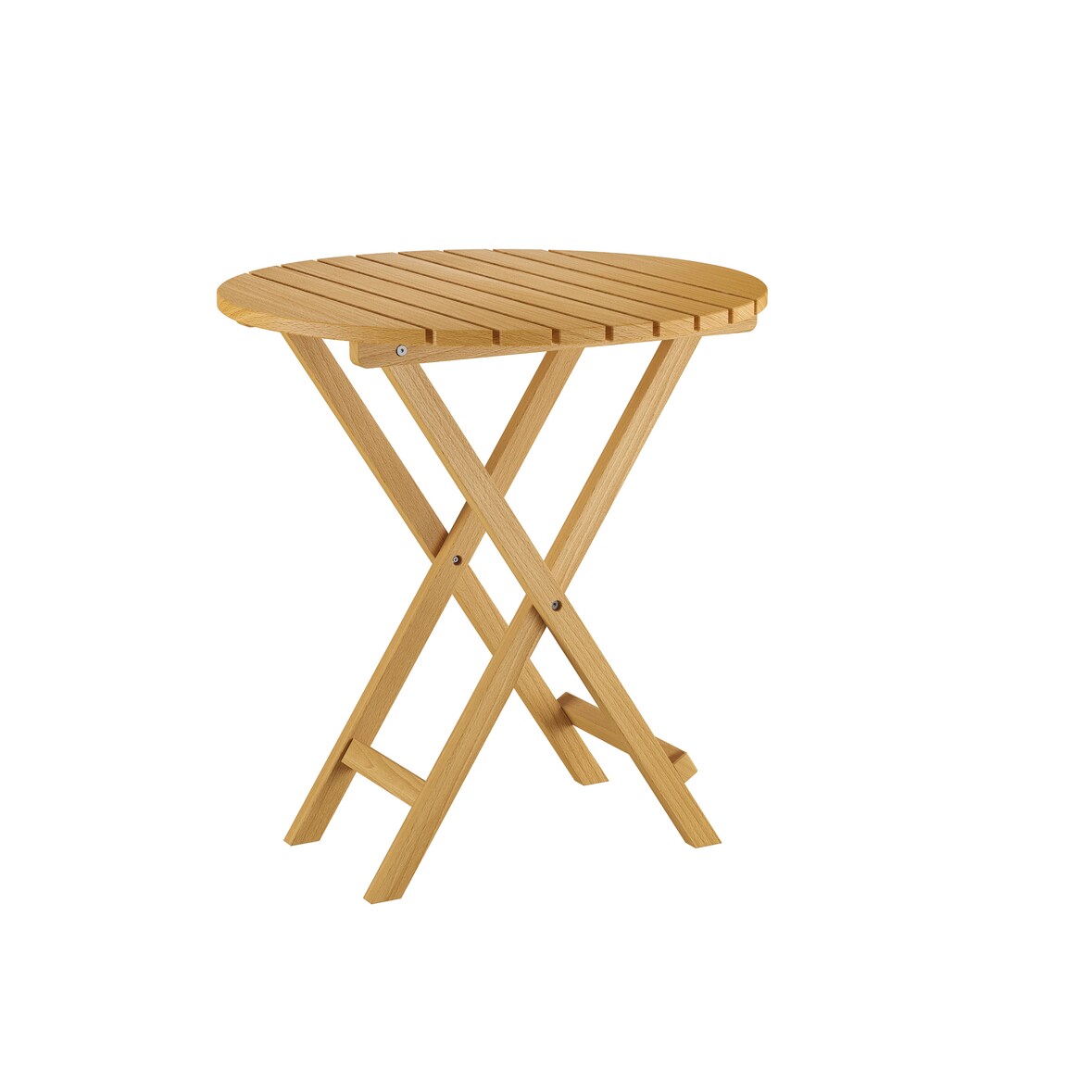 Holztisch, Klapptisch, Buchenholztisch rund 68x68x74 Buche lackiert 10-212