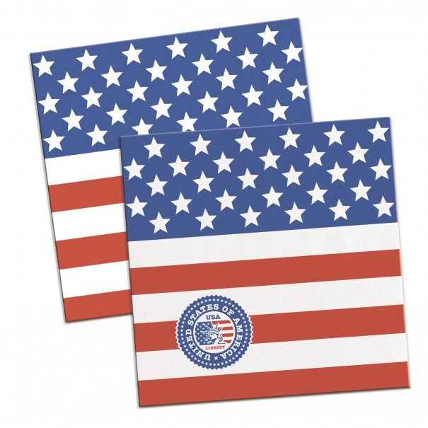 20 Servietten USA Party
