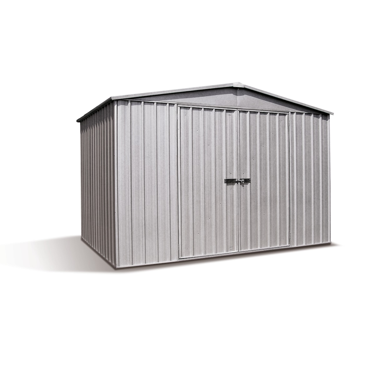 Abrigo Fraser 10,9 m² (3,10x3,76x2,06) – Metal Galvanizado – Montagem por Clipe – Resistente a Raios UV – Estrutura Reforçada