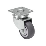 thumbnail of PRIOstahl Transportrollen 50mm Graue Rollen 2 Lenkrollen + 2 Bremsrollen Möbelrollen Spurlos & Leise