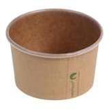 thumbnail of 50x Eisbecher Pappbecher Kraft mit Biobeschichtung 150 ml O 85mm braun
