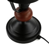 thumbnail of Licht-Erlebnisse Rustikale Tischlampe Braun Holz Metall Glas Landhausstil Wohnzimmer Schlafzimmer Nachttischleuchte, RA7072