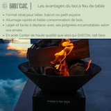 thumbnail of Mini Cevenol Tavolo Fuoco Corten Rotondo 42 Ciotola Singola