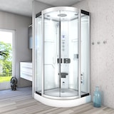 thumbnail of Dampfdusche Duschkabine Sauna Dusche D58-00T3 80x80 cm ohne 2K Scheiben Versiegelung