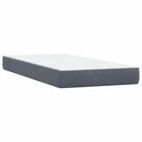 thumbnail of vidaXL Boxspringbett mit Matratze & LED Dunkelgrau 80x210 cm Samt