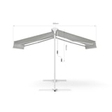 thumbnail of METRO PROFESSIONAL Standmarkise mit Kurbel, Alu/Polyester, 3.5 x 3 m, silber