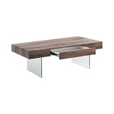 thumbnail of Tavolino da salotto moderno in legno con gambe in vetro 110x60cm Manhattan-LC0734