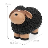 thumbnail of Relaxdays Gartenfigur Schaf, handbemalt, Dekoschaf wetterfest, HBT: 16 x 21 x 12,5 cm, Garten, Polyresin, schwarz-braun