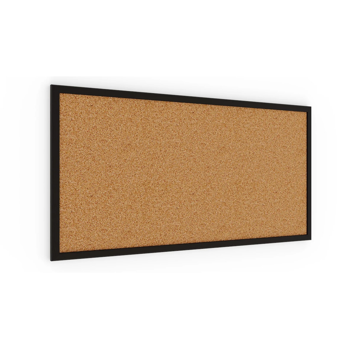 ALLboards Bacheca in sughero 80×40 cm cornice in legno NERA