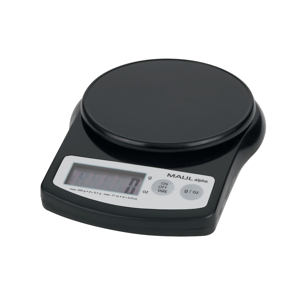 MAULalpha Präzisionswaage, Tragkraft: 500 g, schwarz