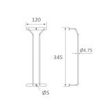 thumbnail of Suporte individual para copos para pendurar copos em barras de aço inoxidável SCI-1