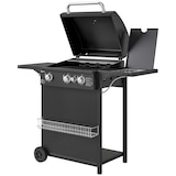 thumbnail of Outsunny Barbecue a Gas Bruciatori Indipendenti e Coperchio Nero