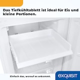 thumbnail of Exquisit Kühl-Gefrierkombination, Kühlschrank mit Gefrierfach, 247 Liter, Nofrost, 4-Sterne-Gefrierfach, 4 Ablagen, KGC250-85-NF-040D weiss