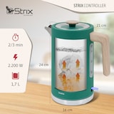 thumbnail of Briebe Nordic Conjunto de Torradeira de Pão com Fenda Larga, 2 Fatias + Chaleira Elétrica 1,7L sem Fio, sem BPA, SKT1167GRE, Verde, 2200W