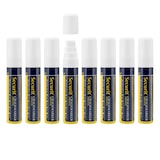 thumbnail of Securit® 8er-Set Flüssigkreidemarker – Weiß – Rechteckige Spitze 7-15mm