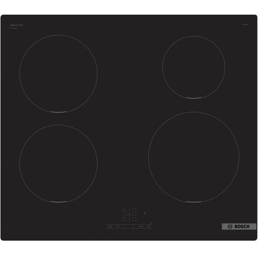 Bosch PIE611BB5E Serie 4 Induktionskochfeld 60 cm Schwarz, Rahmenloser Aufputzeinbau