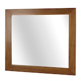 thumbnail of Espejo de pared de teca HWC-M75, espejo de baño, marco de madera, teca de calidad B (duramen, 20-30 años), 71x80cm