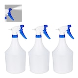 thumbnail of Relaxdays Sprühflasche Pflanzen, 3er Set, einstellbare Düse, 1 Liter, mit Skala, Kunststoff, Blumensprüher, weiß-blau