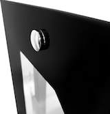 thumbnail of Romux® Kühlvitrine für Konditorei Standgerät 2 Böden Gebogenes Glas Schwarz 300 Liter Umluftkühlung | Professionelle Vitrinen