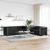 thumbnail of vidaXL Chesterfield Sofa 2-Sitzer und 3-Sitzer Kunstleder Schwarz