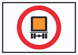 thumbnail of Verbot Kfz mit Gefahrgut Symbol Schild A3 (297x420mm)