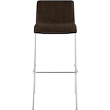 thumbnail of Barhocker Hover Stoff Vierfußgestell braun/chrom