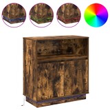 thumbnail of vidaXL LED-Sideboard Räuchereiche 71x34,5x75 cm Holzwerkstoff